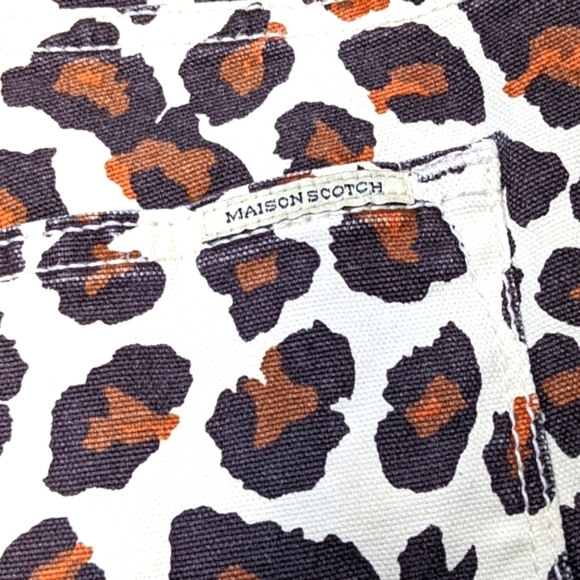 Scotch and Soda Leopard Print Pants Size 27 - Picture 10 of 13